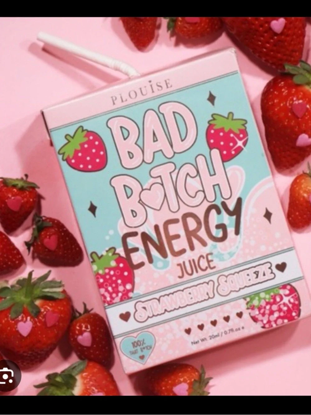 P Louise Bad B*tch Energy Strawberry Lip Duo NIB